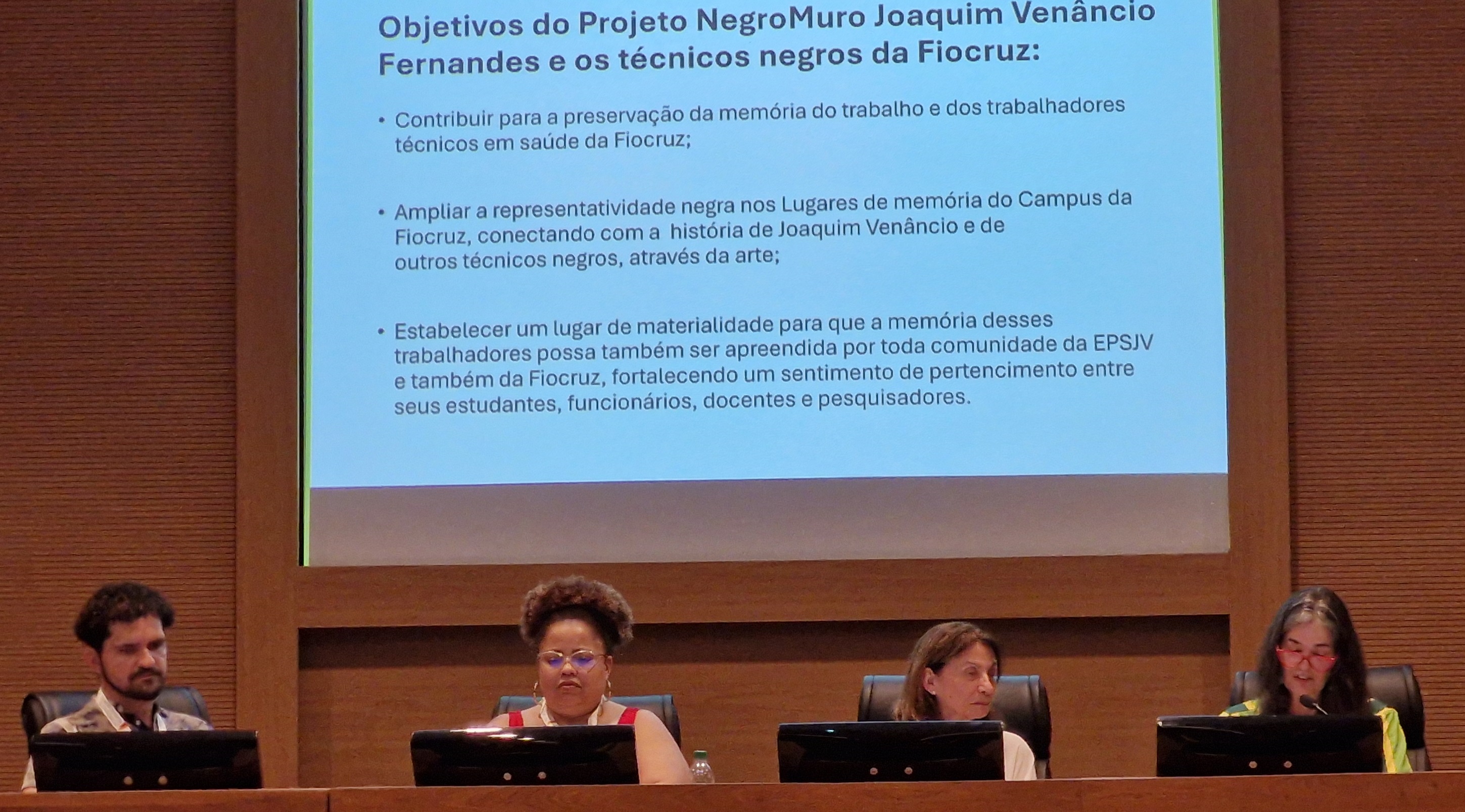 Projeto ‘Negro Muro – Joaquim Venâncio Fernandes e os técnicos negros da Fiocruz‘ é apresentado na 2ª Conferência de Promoção da Saúde da Fiocruz